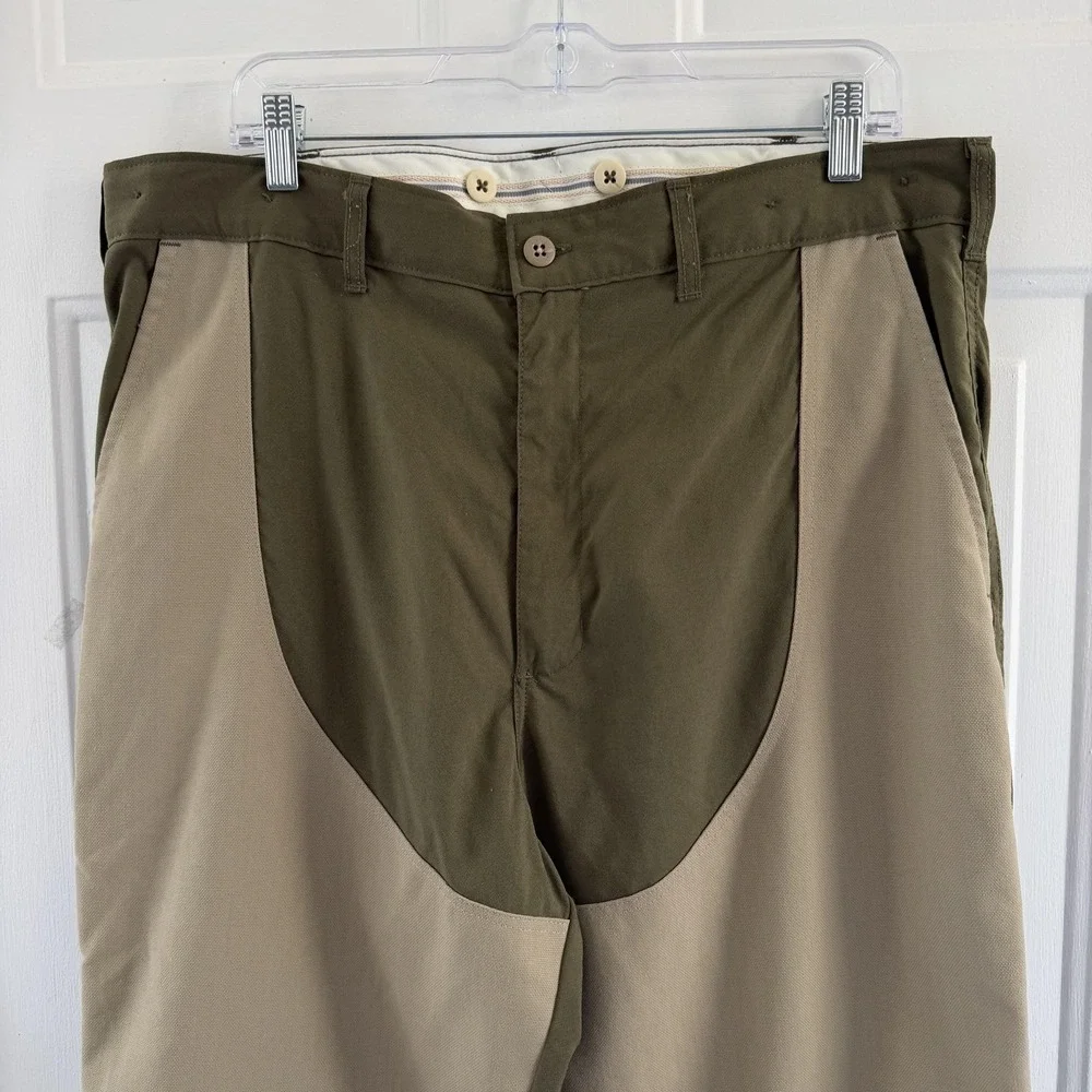 Vintage L.L.Bean Hunting Pants Men 38x29 USA Gorpcore Colorblock Utility Tan Y2K